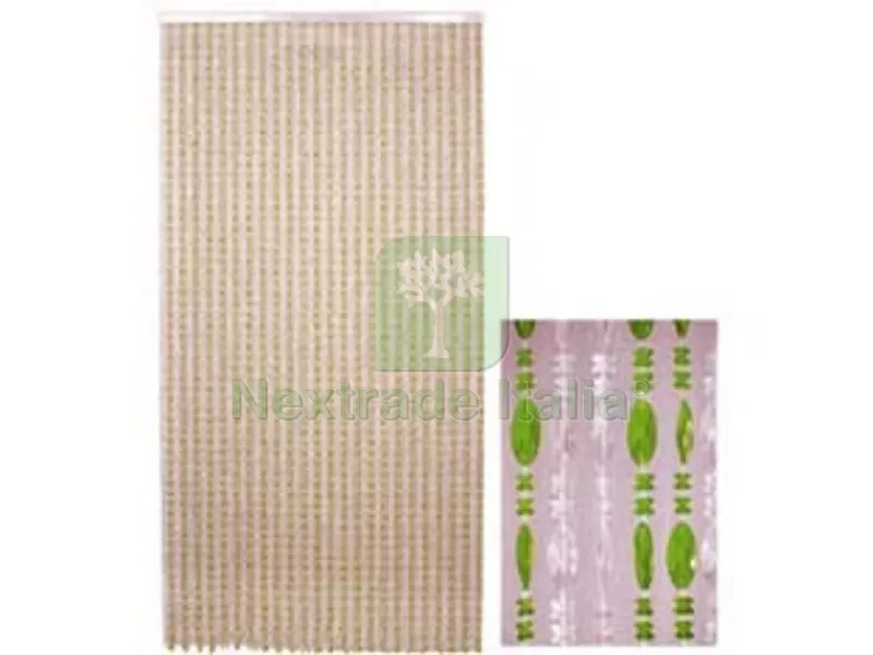TENDA CORALLO VERDE-CRISTALLO - 96 fili cm.120x230h. — Cristalleria e tavola — rif. FERX.FER26000
