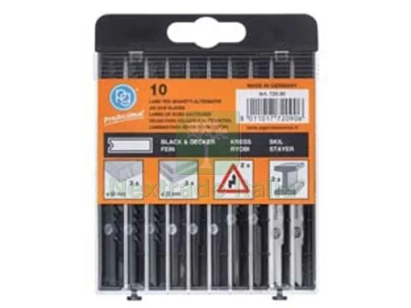 3PZ Lame in Kit Assortite PZ.10 per Seghetti Alternativi Attacco B&D — Smerigliatrici e seghe — rif. FERX.FER26314