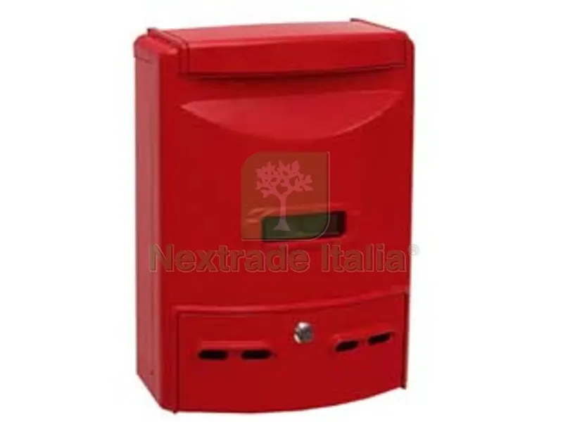Cassetta Postale in Alluminio Portariviste per Esterni "europa" Rossa - cm.28,5x10x38h. colore rosso — Cornici e portafoto — rif. FERX.FER26598 Cassetta Postale in Alluminio Portariviste per Esterni "europa" Rossa - cm.28,5x10x38h. colore rosso — Cornici e portafoto — rif. FERX.FER26598