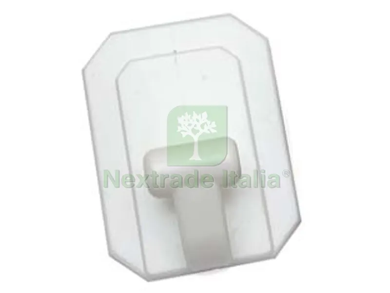 25PZ GANCI GIGANTI ADESIVI IN PLASTICA BIANCHI - mm.58x78h. — Ferramenta per legno e mobili — rif. FERX.FER29162 25PZ GANCI GIGANTI ADESIVI IN PLASTICA BIANCHI - mm.58x78h. — Ferramenta per legno e mobili — rif. FERX.FER29162