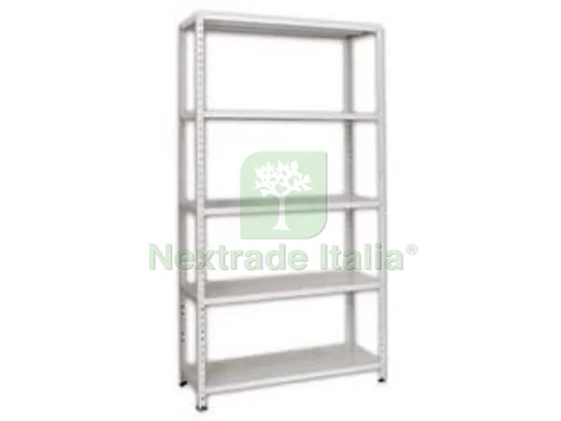 scaffali in kit 5 ripiani grigio angolari spezzati - 5 ripiani cm.100x40x186h. — Casalinghi e organizzazione — rif. FERX.FER29858 scaffali in kit 5 ripiani grigio angolari spezzati - 5 ripiani cm.100x40x186h. — Casalinghi e organizzazione — rif. FERX.FER29858