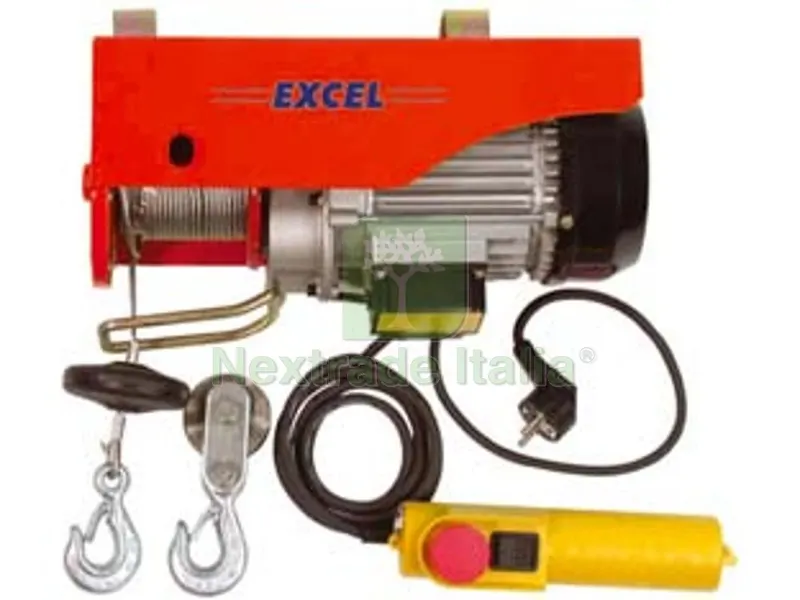 Paranco Elettrico KG.200-400 1000W Cavo MT.12 — Utensili muratura — rif. FERX.FER29902
