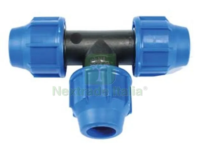 10PZ RACCORDO A COMPRESSIONE A "TI" PN16 - ? mm.25x25x25 — Tubi e raccordi — rif. FERX.FER30052