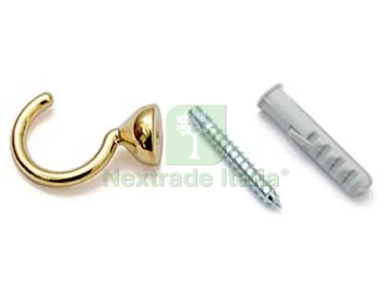 60PZ GANCI RACCOGLITENDA A FILO MICRO ORO - mm.29 — Ferramenta per legno e mobili — rif. FERX.FER31455 60PZ GANCI RACCOGLITENDA A FILO MICRO ORO - mm.29 — Ferramenta per legno e mobili — rif. FERX.FER31455