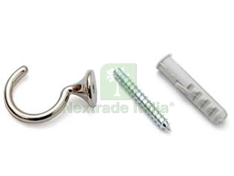 60PZ GANCI RACCOGLITENDA A FILO MICRO CROMO - mm.29 — Ferramenta per legno e mobili — rif. FERX.FER31981 60PZ GANCI RACCOGLITENDA A FILO MICRO CROMO - mm.29 — Ferramenta per legno e mobili — rif. FERX.FER31981