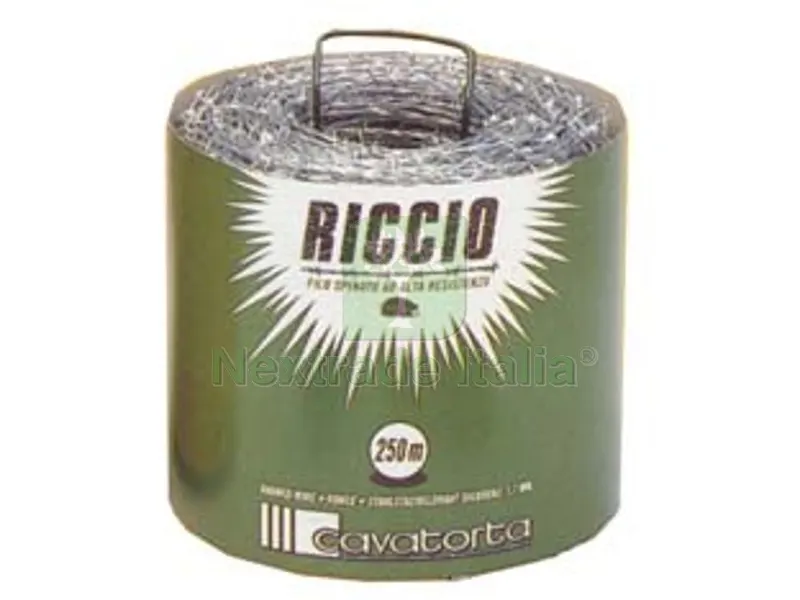 FILO SPINATO MT.250 ZINCATO "RICCIO" — Interruttori e prese — rif. FERX.FER33220 FILO SPINATO MT.250 ZINCATO "RICCIO" — Interruttori e prese — rif. FERX.FER33220