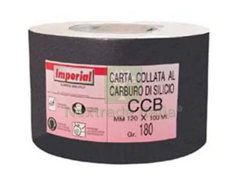 100MT CARTA AL CARBURO DI SILICIO CCB - grana 180 — Punte, frese e dischi — rif. FERX.FER33954 100MT CARTA AL CARBURO DI SILICIO CCB - grana 180 — Punte, frese e dischi — rif. FERX.FER33954