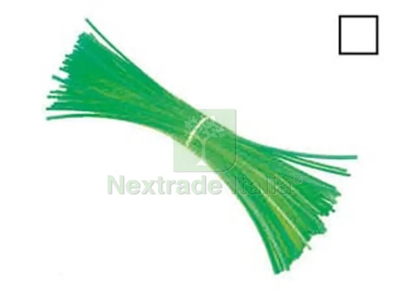 FILO DI NYLON QUADRO PER DECESPUGLIATORE - mm.3 in spezzoni da cm.36 - conf. 30 pezzi — Attrezzi da giardino a motore — rif. FERX.FER34005