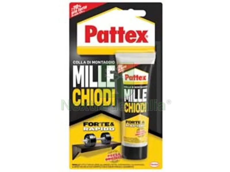 4BLISTER pattex millechiodi forte e rapido in tubetto per interni - gr.100 — Chiodi e graffe — rif. FERX.FER34128 4BLISTER pattex millechiodi forte e rapido in tubetto per interni - gr.100 — Chiodi e graffe — rif. FERX.FER34128