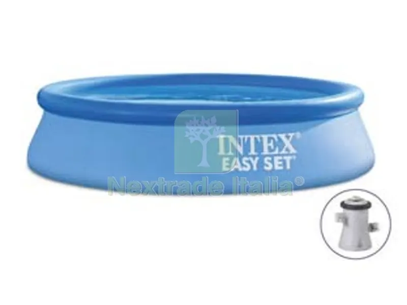 Piscina "easy SET" Rotonda Autoportante con Pompa Filtro CM.244X61H. - Capacit? LT.1942 - Peso KG.7,8 (28108) — Tempo libero outdoor — rif. FERX.FER373494 Piscina "easy SET" Rotonda Autoportante con Pompa Filtro CM.244X61H. - Capacit? LT.1942 - Peso KG.7,8 (28108) — Tempo libero outdoor — rif. FERX.FER373494