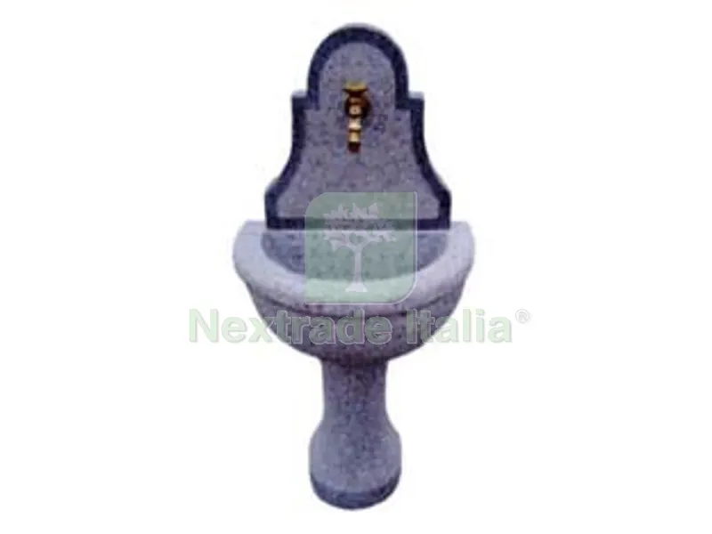 FONTANA A PARETE IN GRANITO GRIGIO - cm.130h. - peso Kg.160 - colore grigio — Irrigazione — rif. FERX.FER37525