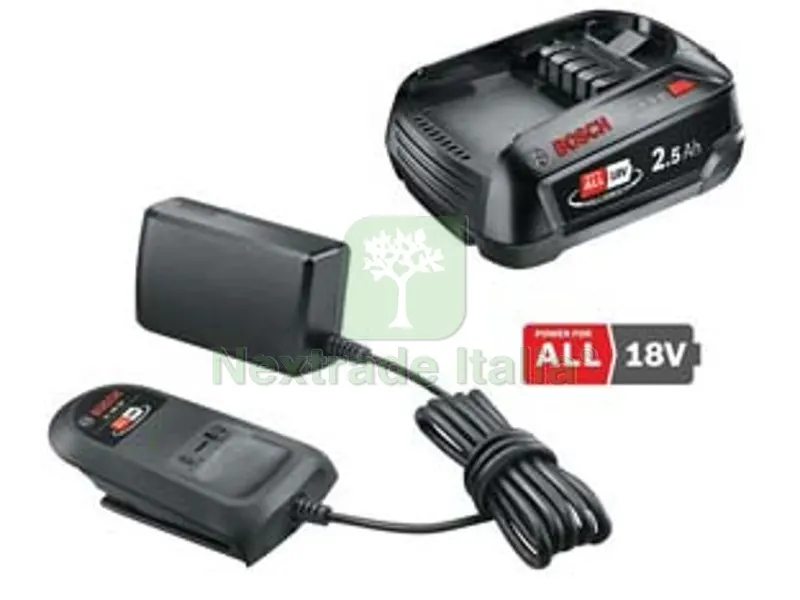 SET BATTERIA 18V 2,5AH + CARICABATTERIA 18V 20 (STARTER) — Batterie e caricabatterie — rif. FERX.FER41447 SET BATTERIA 18V 2,5AH + CARICABATTERIA 18V 20 (STARTER) — Batterie e caricabatterie — rif. FERX.FER41447