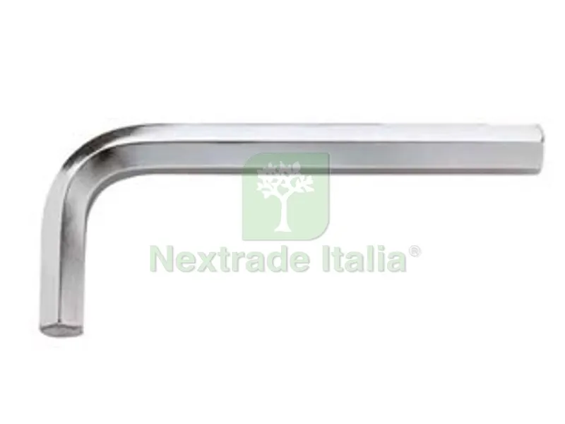 10PZ chiavi maschio esagonali piegate art.96 cromate - mm.12 — Ferramenta porte e finestre — rif. FERX.FER47050