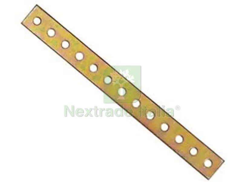 50PZ Lastrina di Giunzione Forata Angoli Dritti - mm.200x20 — Piastre e angolari — rif. FERX.FER203296 50PZ Lastrina di Giunzione Forata Angoli Dritti - mm.200x20 — Piastre e angolari — rif. FERX.FER203296