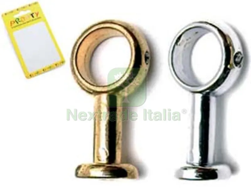 12BLISTER MENSOLINA MEDIA - cm.2 cromo conf. bl.2 pz. — Accessori bagno — rif. FERX.FER50418