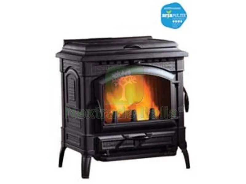 Stufa a Legna Isotta con Cerchi EVO 11,9 KW Antracite - misure cm.79x66x83h. - peso Kg.216 — Stufe e camini — rif. FERX.FER49030 Stufa a Legna Isotta con Cerchi EVO 11,9 KW Antracite - misure cm.79x66x83h. - peso Kg.216 — Stufe e camini — rif. FERX.FER49030