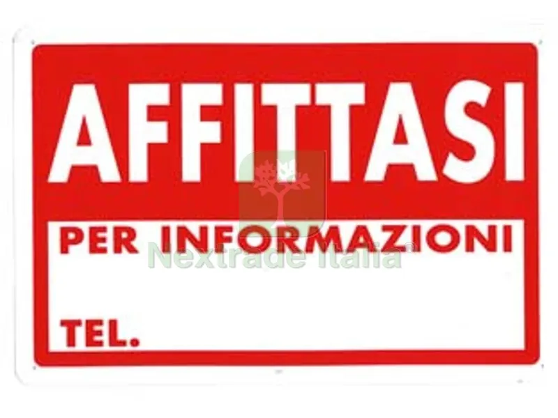 10PZ Cartello "affittasi" - cm.30x20h. — Casalinghi e organizzazione — rif. FERX.FER49368
