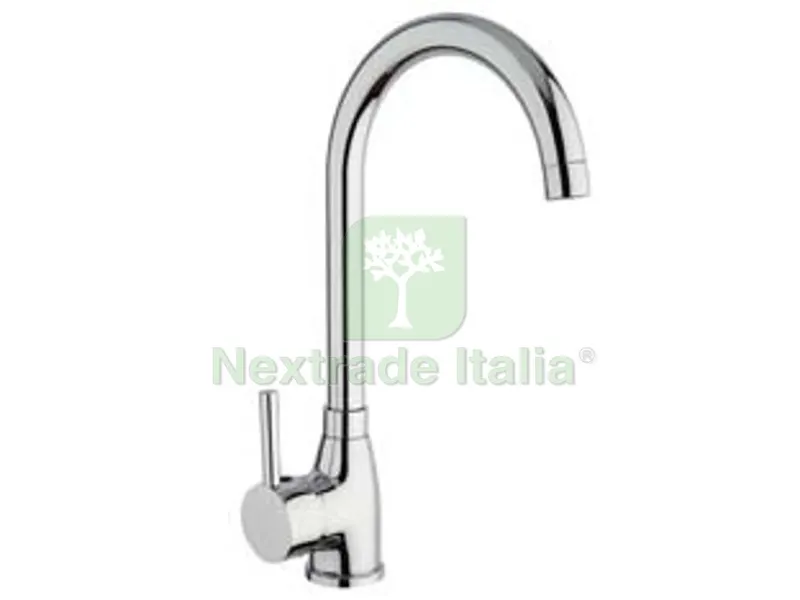 Rubinetto Miscelatore Monocomando Lavello Canna "P" Serie Cucina — Rubinetti e valvole — rif. FERX.FER49634 Rubinetto Miscelatore Monocomando Lavello Canna "P" Serie Cucina — Rubinetti e valvole — rif. FERX.FER49634