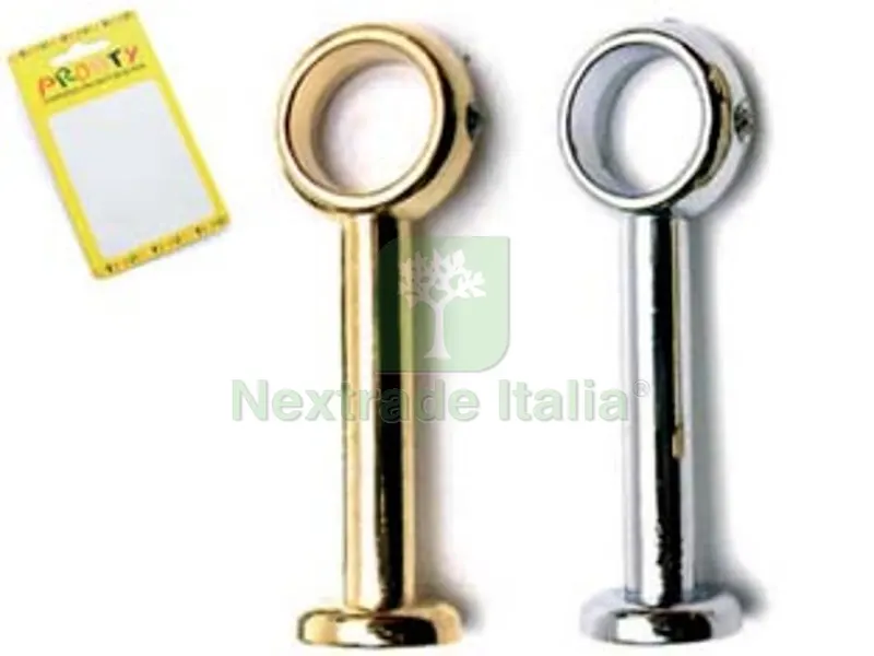 12BLISTER MENSOLINA LUNGA - cm.4 cromo conf. bl.2 pz. — Accessori bagno — rif. FERX.FER50760