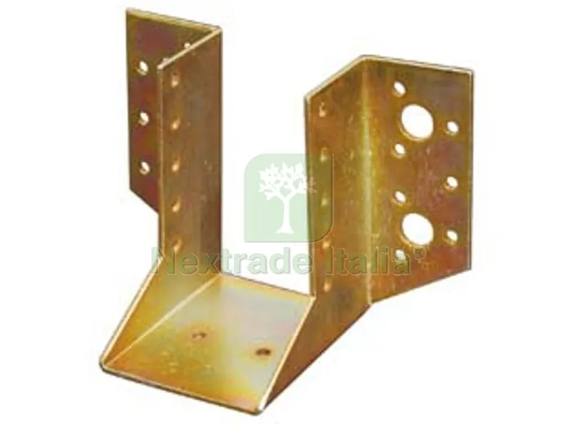 8PZ SUPPORTO APERTO PER TRAVE ART.797 mm.100x90h. spessore mm.2 — Ferramenta per legno e mobili — rif. FERX.FER340304