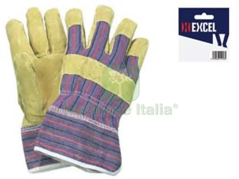 12BLISTER Guanti da Lavoro Maialino Dorso in Tela - tg.10 — Guanti da lavoro — rif. FERX.FER53525