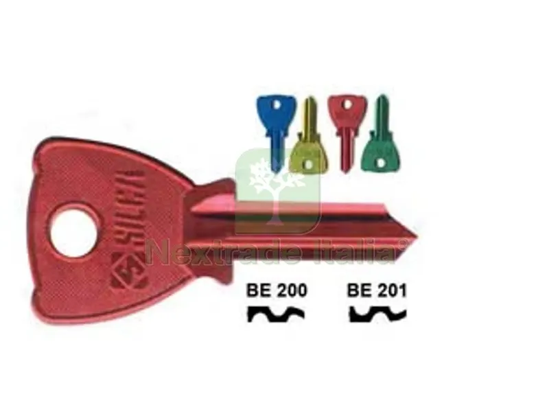 10PZ chiavi per cilindri 4 spine grandi - be201u sx ultralite rosse — Serrature e cilindri — rif. FERX.FER55352 10PZ chiavi per cilindri 4 spine grandi - be201u sx ultralite rosse — Serrature e cilindri — rif. FERX.FER55352