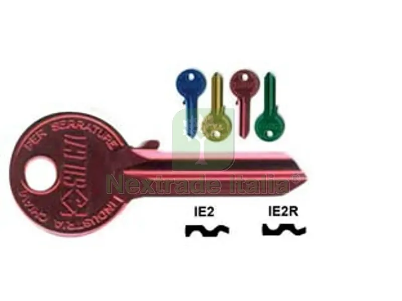 10PZ chiavi per cilindri 5 spine grandi - ie2ru sx ultralite gialle — Serrature e cilindri — rif. FERX.FER55789