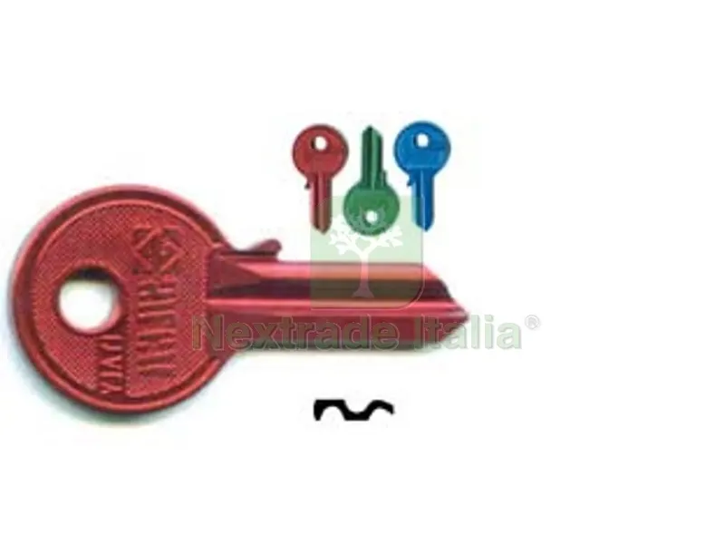 10PZ Chiavi per Cilindri Universal 3 Spine Grandi UL048U - UL048U DX ultralite verdi — Serrature e cilindri — rif. FERX.FER55888