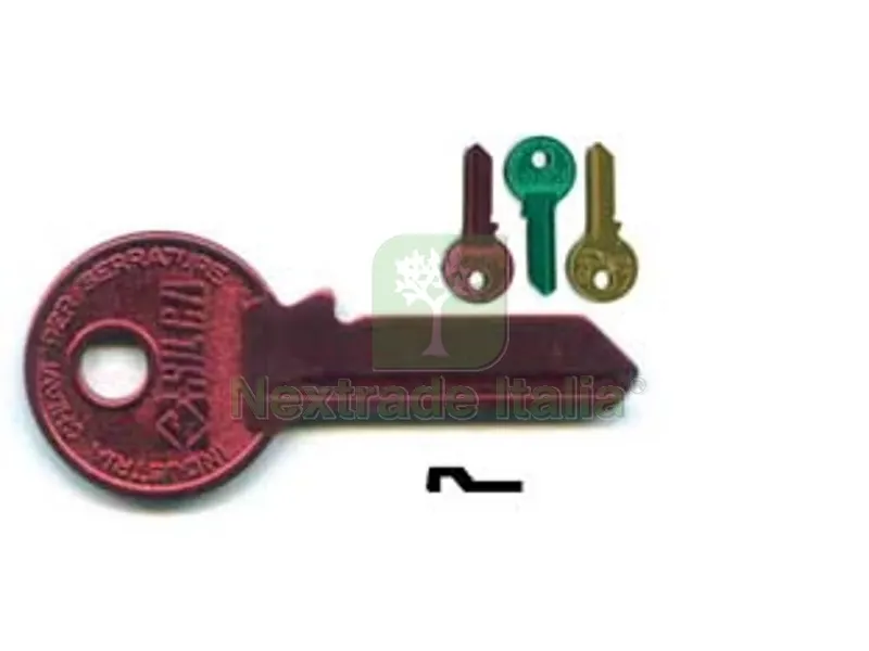 10PZ Chiavi per Cilindri Viro 5 Spine Grandi VI081U - VI081U SX ultralite rosse — Serrature e cilindri — rif. FERX.FER56236