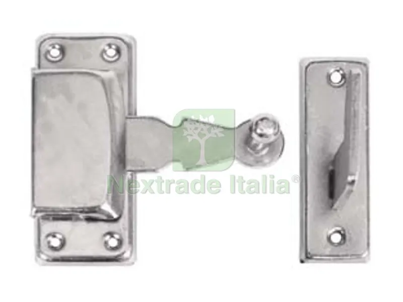 10PZ Tavellini Tipo Torino con Incontro in Acciaio Zincato Bianco - incontro mm.15h. — Ferramenta porte e finestre — rif. FERX.FER9638