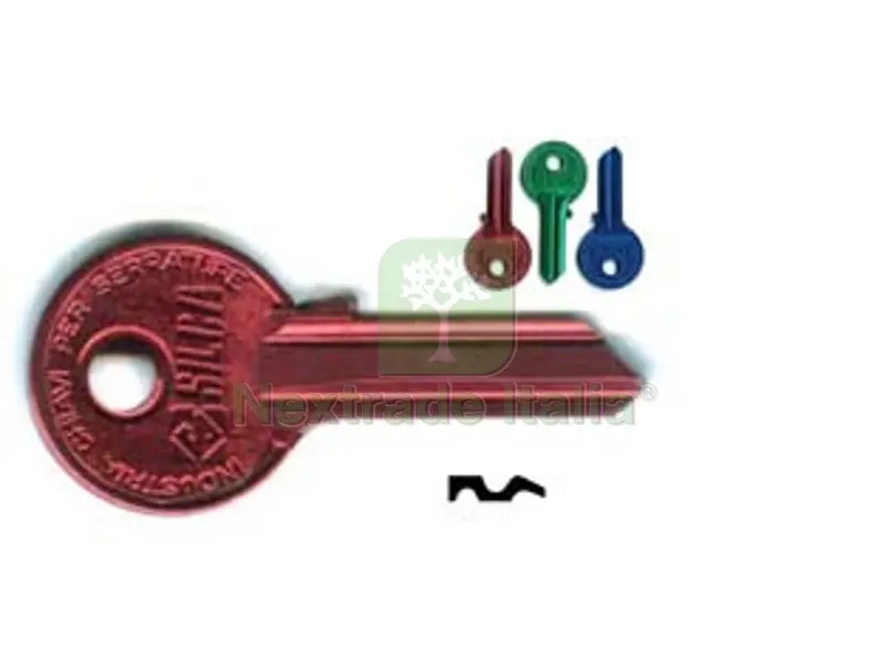 10PZ Chiavi per Cilindri 4 Spine Grandi WE2U - WE2U DX ultralite verdi — Serrature e cilindri — rif. FERX.FER56809