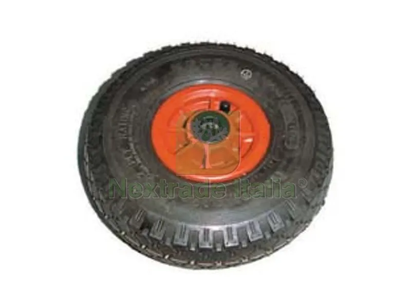 Ruota per Carrello Pneumatica MM.260 con Cuscinetto Cerchio Plastica - ? mm.260x85 foro mm.20 — Ruote e rotelle — rif. FERX.FER57462 Ruota per Carrello Pneumatica MM.260 con Cuscinetto Cerchio Plastica - ? mm.260x85 foro mm.20 — Ruote e rotelle — rif. FERX.FER57462