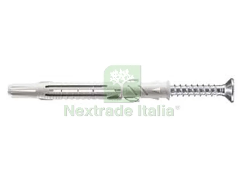 50PZ TASSELLO IN NYLON PROLUNGATO CON VITE PZ TS T88/V ø mm.10x80 — Tasselli e ancoraggi — rif. FERX.FER60271 50PZ TASSELLO IN NYLON PROLUNGATO CON VITE PZ TS T88/V ø mm.10x80 — Tasselli e ancoraggi — rif. FERX.FER60271