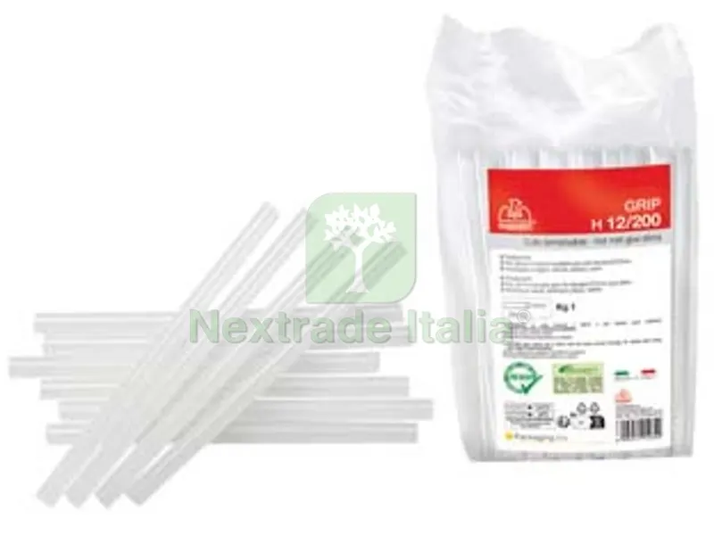 2KG COLLA TERMOFUSIBILE TRASPARENTE MM.12X200 utilizzo: per incollare, riparare o assemblare legno, plastica, ceramica, tessuti, cartoncino, ecc... sacchetto da kg.1 — Fascette e collari — rif. FERX.FER60028 2KG COLLA TERMOFUSIBILE TRASPARENTE MM.12X200 utilizzo: per incollare, riparare o assemblare legno, plastica, ceramica, tessuti, cartoncino, ecc... sacchetto da kg.1 — Fascette e collari — rif. FERX.FER60028