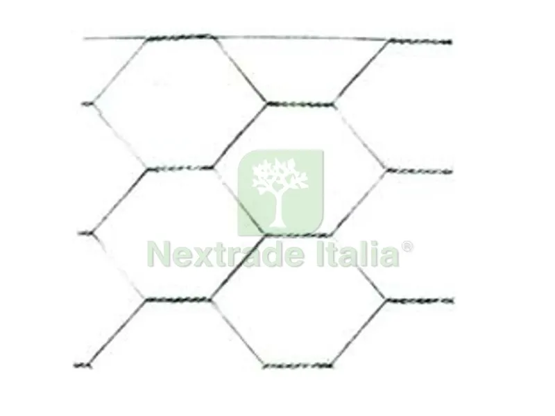 RETE TRIPLA TORSIONE ZINCATA MAGLIA 51/6 FILO ? MM.1,1 ESTERNO - CM.150H. — Reti e recinzioni — rif. FERX.FER33329