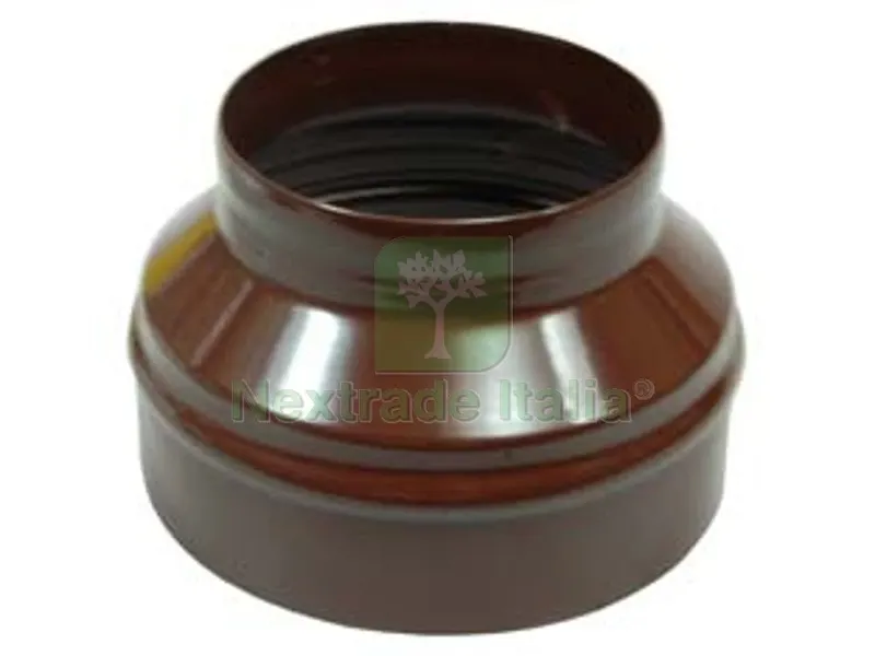 MAGGIORAZIONE PER TUBI STUFA MARRONE LUCIDO - ? cm.8/12 — Irrigazione — rif. FERX.FER62145