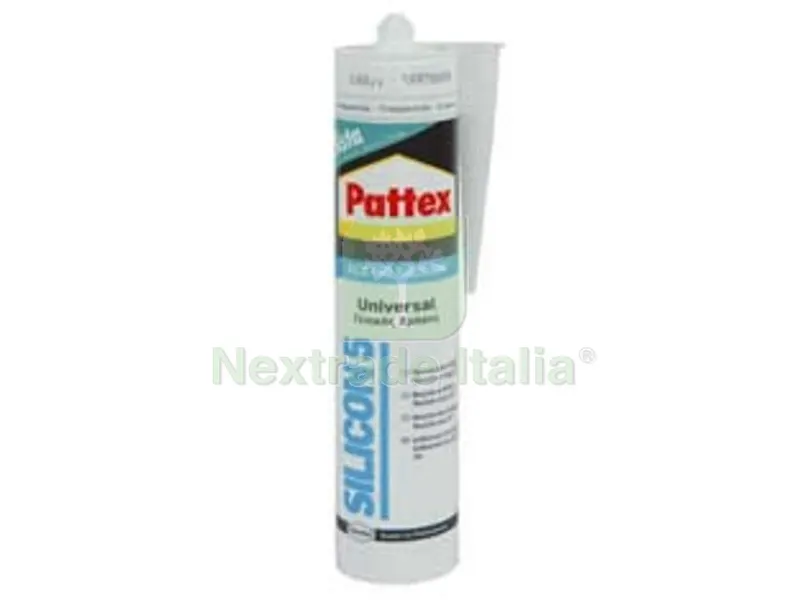 25PZ PATTEX SILICONE SISTA SILICON 5 ACETICO TRASPARENTE - ml.280 — Adesivi e sigillanti — rif. FERX.FER62497 25PZ PATTEX SILICONE SISTA SILICON 5 ACETICO TRASPARENTE - ml.280 — Adesivi e sigillanti — rif. FERX.FER62497