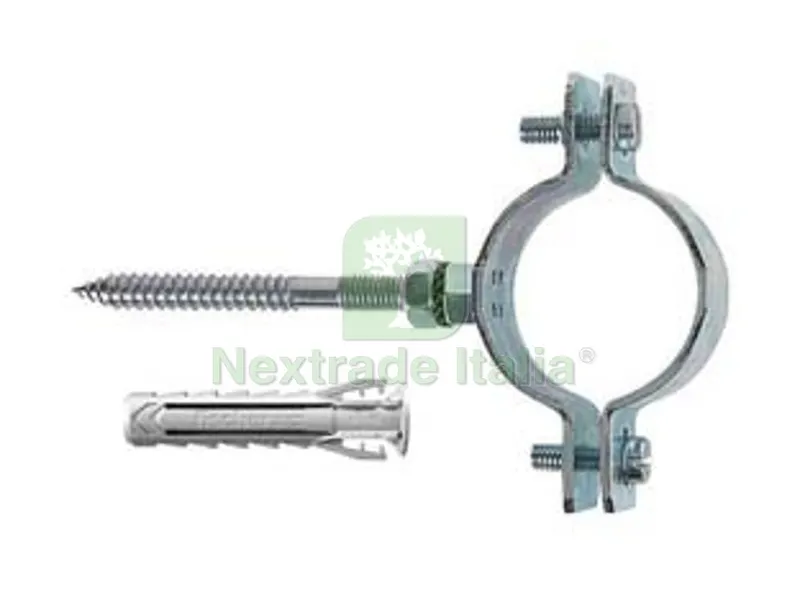 10PZ Collari Pesanti in Acciaio Zincato per Tubi "CPT" - 1/2" per Tubi ? MM.19/22 Tassello ? MM.10 — Tasselli e ancoraggi — rif. FERX.FER63319