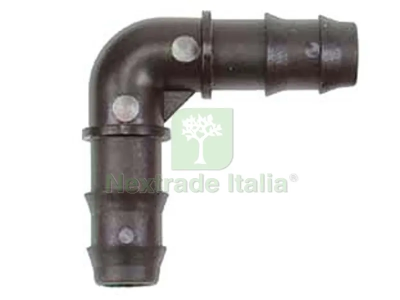 100PZ RACCORGO PORTAGOMMA GOMITO A 90? IN POLIPROPILENE - ? mm.16 — Tubi e raccordi — rif. FERX.FER66822