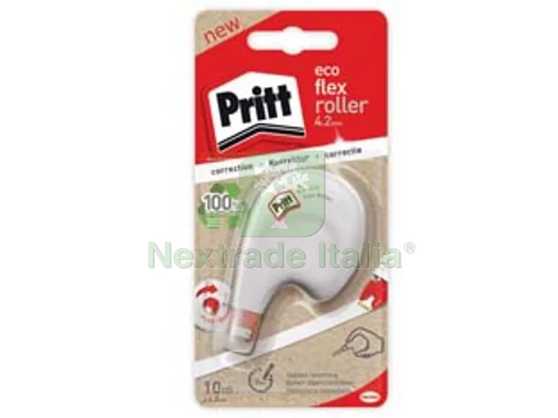 10BLISTER Correttore Pritt Eco Flex Roller - nastro mm.4,2h. da mt.10 — Articoli per ufficio — rif. FERX.FER67287 10BLISTER Correttore Pritt Eco Flex Roller - nastro mm.4,2h. da mt.10 — Articoli per ufficio — rif. FERX.FER67287