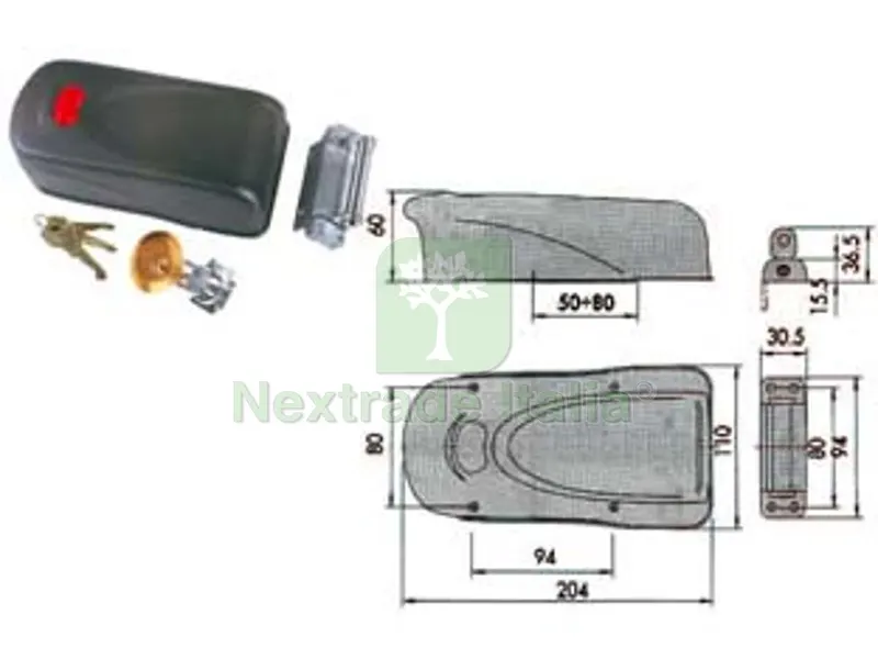 elettroserratura per porte in legno con pulsante interno 1a610 - (1a610.00.0) — Serrature e cilindri — rif. FERX.FER67379 elettroserratura per porte in legno con pulsante interno 1a610 - (1a610.00.0) — Serrature e cilindri — rif. FERX.FER67379