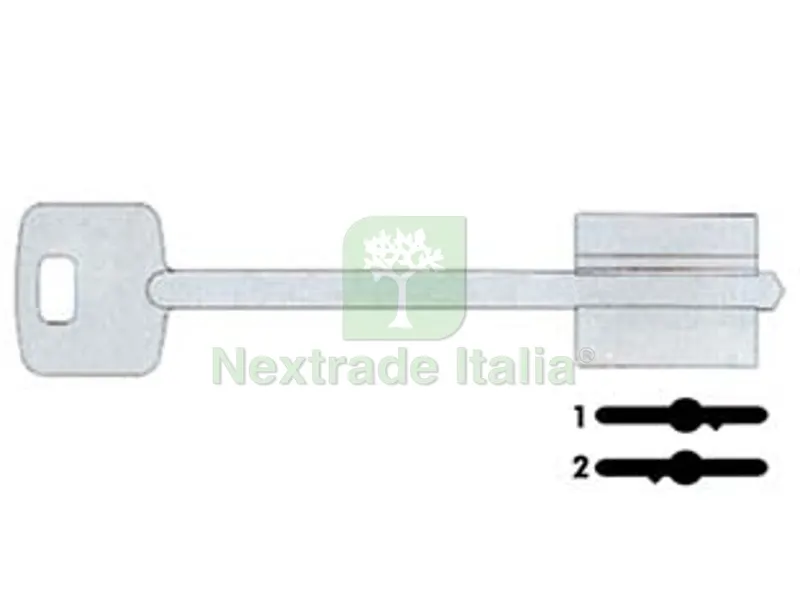 5PZ chiavi doppia mappa 00120 - 00120002 sx (tipo silca csl) — Chiavi grezze e duplicati — rif. FERX.FER67331