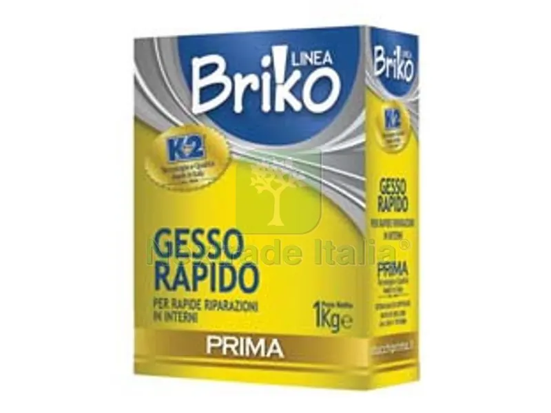 12PZ K2 Linea Briko Gesso Rapido Bianco in Polvere - Kg.1 in scatola — Casalinghi e organizzazione — rif. FERX.FER71086