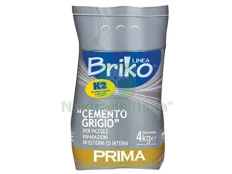 4PZ K2 Linea Briko Cemento Grigio in Polvere - Kg.4 in sacco — Cemento, malte e collanti edili — rif. FERX.FER71123