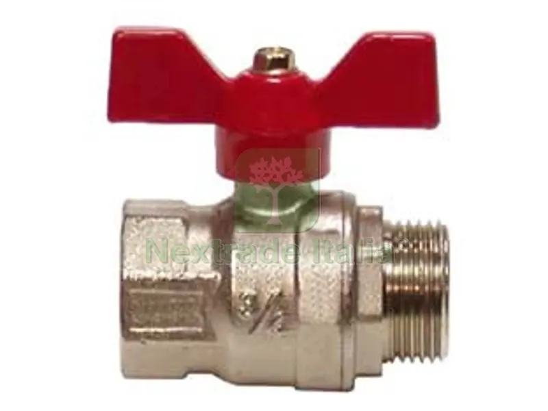 5PZ Valvola a Sfera M/F con Maniglia a Farfalla - MF 1/2" — Maniglie e pomelli — rif. FERX.FER71994 5PZ Valvola a Sfera M/F con Maniglia a Farfalla - MF 1/2" — Maniglie e pomelli — rif. FERX.FER71994