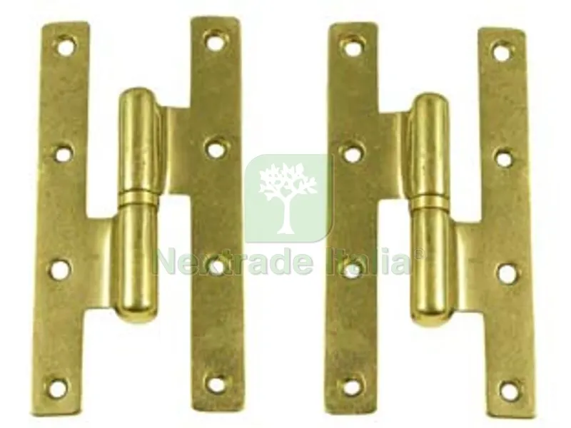 4PZ Cerniere Paumelles in Ottone Lucido - mm.55x100h. DX — Cerniere e cardini — rif. FERX.FER71949