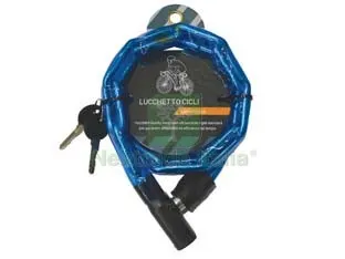4BLISTER Antifurto a Catena per Bici con Chiave - ? mm.3,5x75 cm. — Moto e bici — rif. FERX.FER72120