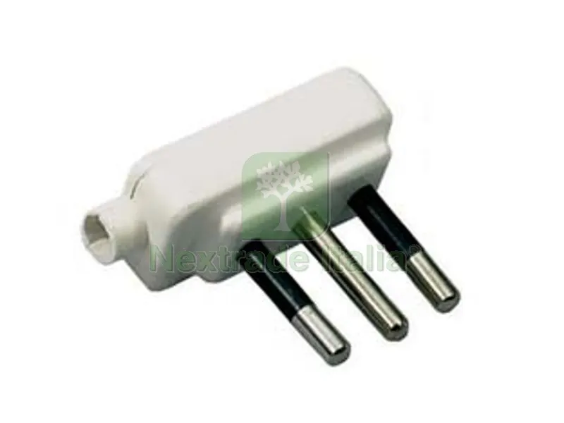 25PZ SPINA PIATTA MINI 2 P+T BIANCA - 10A — Interruttori e prese — rif. FERX.FER72670