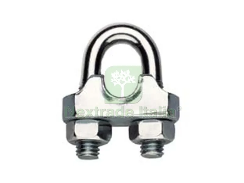 5PZ Morsetti a Cavallotto in Acciaio Inox ART.8416 - ? mm.8 5/16" — Funi, golfari e accessori sollevamento — rif. FERX.FER73318