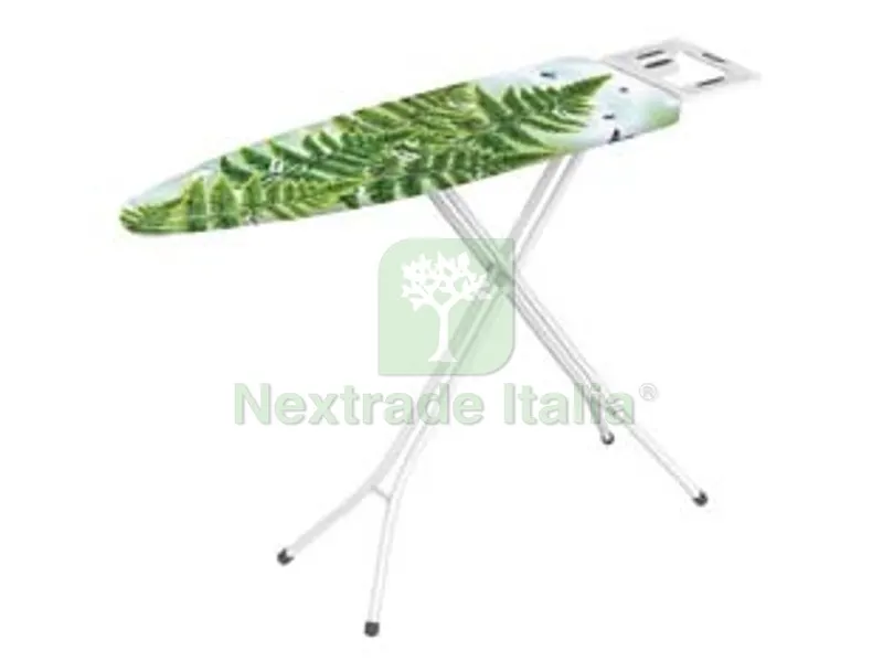 asse da stiro "leo" aferro in lamiera verniciata - aperto cm.136x33x90h. - chiuso cm.33x4,5x143h. — Stendibiancheria e bucato — rif. FERX.FER73288